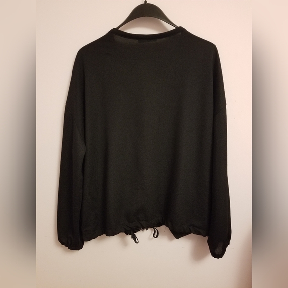 Zara Black Bomber-like Jacket - Picture 2 of 9